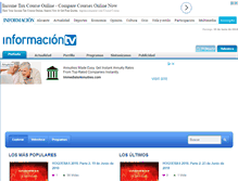 Tablet Screenshot of informaciontv.es